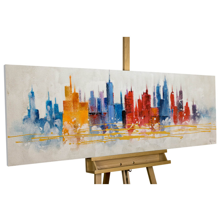 Ebern Designs Status Quo Wrapped Canvas Panoramic Painting Wayfair